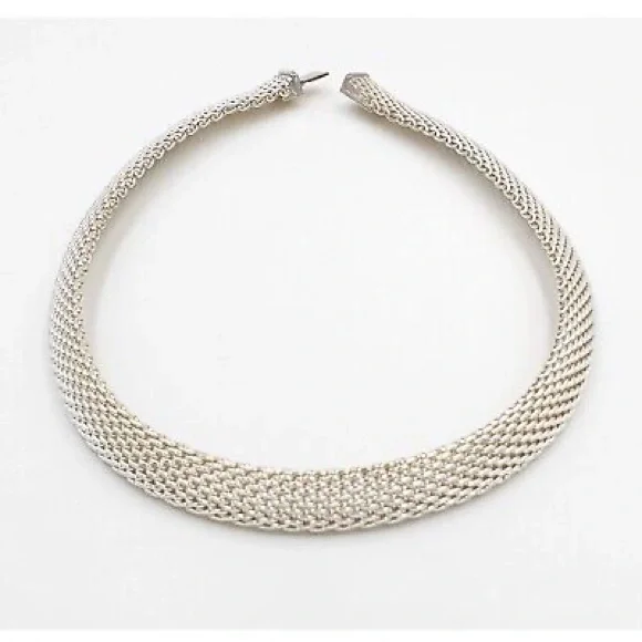 Tiffany & Co. Silver Mesh Necklace - Picture 2 of 4